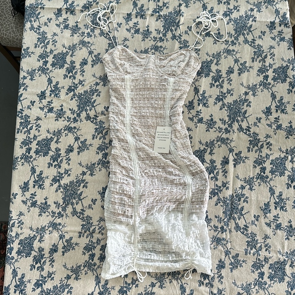 For love and lemons white lace mini dress
